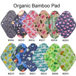 Гигиенические менструальные прокладки для женщин, 5 шт., с бесплатной водонепроницаемой сумкой, моющиеся гигиенические прокладки для женщин, только сегодня, многоразовые угольно-Бамбуковые