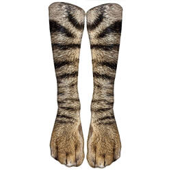 Забавные леопардовые тигровые хлопковые носки для женщин, милые носки унисекс с веселыми животными, милые повседневные носки до щиколотки в стиле Харадзюку, женские вечерние носки