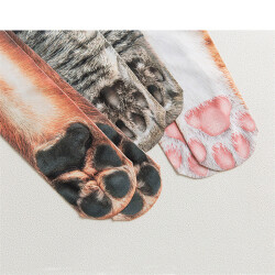 Забавные леопардовые тигровые хлопковые носки для женщин, милые носки унисекс с веселыми животными, милые повседневные носки до щиколотки в стиле Харадзюку, женские вечерние носки