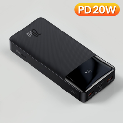 Внешний аккумулятор Baseus на 20 Вт с поддержкой быстрой зарядки, 20000 мАч 20000мАч Портативное зарядное устройство Powerbank 10000 мАч Внешний аккумулятор PD 20 Вт Быстрая зарядка для iPhone Xiaomi PoverBank