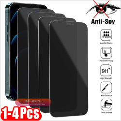 1-4 шт. защитные пленки для экрана IPhone 12 13 Pro Max Mini 7 8 Plus антишпионское закаленное стекло для IPhone 11 14 Pro MAX XS XR X