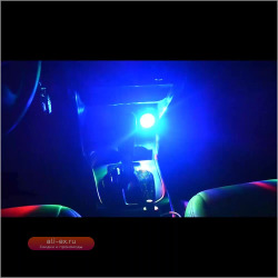 1X Автомобильный USB DJ RGB Мини Красочный Музыкальный Звук Светодиодный USB-C IOS Праздничная Вечеринка Караоке Атмосфера Лампа Добро пожаловать 5 В Шаровой Лазерный Свет