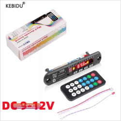 Беспроводной музыкальный плеер DC 9V 12V Bluetooth 5,0 MP3 декодер плата аудио модуль USB TF AUX FM радио