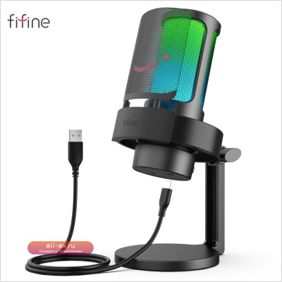 USB-микрофон FIFINE для записи и потоковой передачи на ПК и Mac