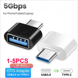 1/5 шт., новый универсальный адаптер OTG Type-C на USB 2,0