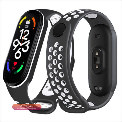Ремешок силиконовый для Xiaomi Mi Band 7 6 5 4 3
