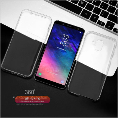 Двойной силиконовый чехол для Samsung Galaxy S7Edge S8 S9 S10 S20 Plus A10 A20 A30 A50 A70 A21S A31 A51 A71 A01 A41 A5 A6 A7 A8