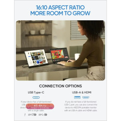ARZOPA 16 "2.5K QHD Портативный монитор 16:10 IPS-экран с type-c mini HDMI Second Display для MAC/ноутбука/ПК/Xbox/PS/переключателя, Z1RC