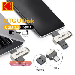 Флэш-накопитель KODAK USB3.2 типа C, 256 ГБ, 128 ГБ, 32 ГБ, высокоскоростной двойной флэш-накопитель для смартфона, ноутбука