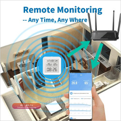 Датчик температуры и влажности Smart Life Wi-Fi