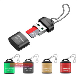 Устройство для чтения карт памяти Mini USB Micro SD TF, 1 шт., USB 2,0, устройство чтения карт памяти, высокоскоростной USB-адаптер для аксессуаров для ноутбуков