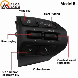 Кнопка рулевого колеса для KIA K2 RIO 2017 2018 2019 2020 2021 RIO X LINE кнопки Bluetooth телефона круиз контроль громкости.