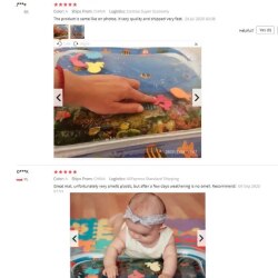 Надувной водный коврик для младенцев с красочным принтом в ассортименте