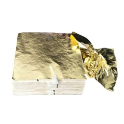 Бумага для рукоделия, золочение, имитация золота, серебра, меди, 100 листов, 14 х14 см