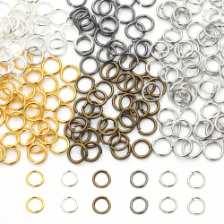 Соединительные металлические кольца для бижутерии, 3-18 мм, 50/100/200/500 шт./лот