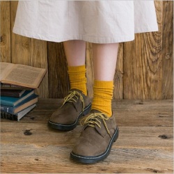 Женские хлопковые свободные носки, цвет в ассортименте