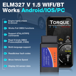 ELM327 V1.5 PIC18F25K80 чип двойной платы WIFI/BT OBD2 считыватель кодов ELM327 OBDII диагностический инструмент для Android/IOS телефона PK ICAR 2
