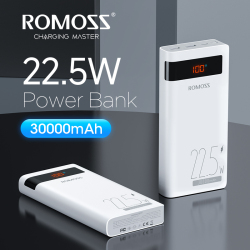 Внешний аккумулятор ROMOSS Power Bank 30000mAh 30W 20W PD