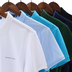 Мужская хлопковая рубашка-поло с коротким рукавом, размеры S-3XL, цвета в ассортименте