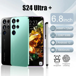 Новый оригинальный смартфон S24 Ultra +, телефон с экраном 7000 HD, 16 ГБ + 1 ТБ, две Sim-карты, сотовый телефон Android, разблокированный телефон 64 мп, мАч