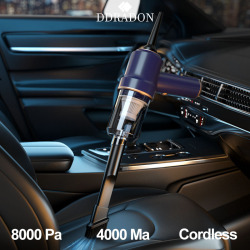 Беспроводной автомобильный пылесос DDRADON, 8000 па, беспроводной ручной автомобильный пылесос двойного использования, мини-пылесос