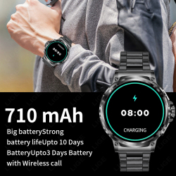 Смарт-часы LIGE мужские с большим аккумулятором, 710 мАч, Bluetooth, Пульсометром