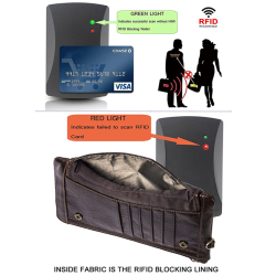 Мужской кошелек-клатч из натуральной кожи с Rfid-защитой