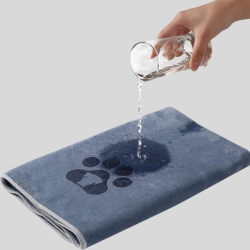 Супермягкое абсорбирующее быстросохнущее толстое одеяло из микрофибры для собак и кошек размером 35x75/70x140 см с вышивкой