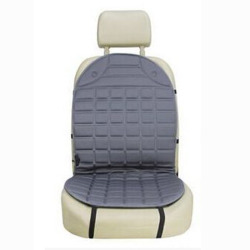 Накидка на сиденье автомобиля с подогревом, 10 А, 96*48 см, 45+3 Вт, серый/черный, 1-2 шт