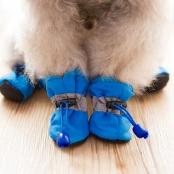 Водонепроницаемые зимние ботинки для собак