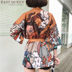 Женское пляжное кимоно FF1126 с принтом, цвет в ассортименте