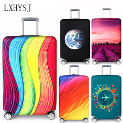 Эластичный чехол с принтом для чемодана LXHYSJ, размеры S - XL, 18''-32', цвет в ассортименте