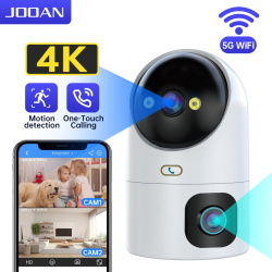 IP-камера JOOAN 4K PTZ IP-камера 5G Wi-Fi двойной объектив CCTV