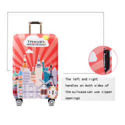Эластичный чехол для чемодана HMUNII с изображением карты мира