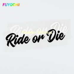 Стикеры FUYOOHI, модные виниловые Стикеры для мотоцикла и автомобиля, черные/белые наклейки на весь корпус