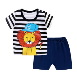 Детский летний комплект с футболкой и шортами, размер на возраст 0.5-4 года, расцветки в ассортименте