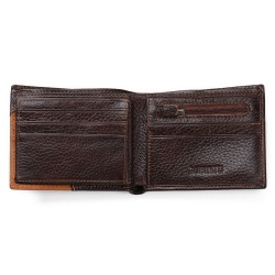 Мужской кошелек из натуральной кожи с карманом для мелочи