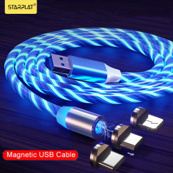 Магнитный кабель для Samsung LED Micro USB Type C