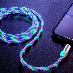 Магнитный кабель для Samsung LED Micro USB Type C