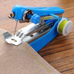 Портативная ручная швейная машина, 11*7*4 см, цвет синий