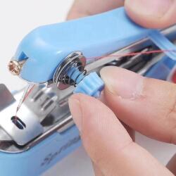 Портативная ручная швейная машина, 11*7*4 см, цвет синий
