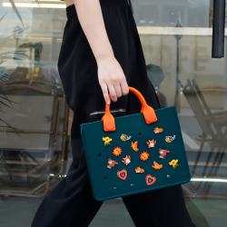 Женская дорожная сумка-тоут с отверстиями, цвет в ассортименте