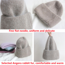 Женская зимняя шапка из натурального кроличьего меха