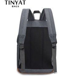 TINYAT мужские 15-дюймовые рюкзаки для ноутбука, компьютерные мужские школьные рюкзаки, рюкзаки для отдыха, подростковые дорожные рюкзаки, Mochila, серые