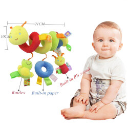 Мягкая детская кроватка, игрушка для коляски, спиральная детская игрушка для новорожденных, автомобильное сиденье, развивающие погремушки, детское полотенце, детские игрушки 0-12 месяцев