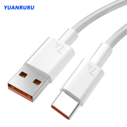 Супербыстрый зарядный USB-кабель 7A 100 Вт Type-C для Huawei Mate 40 30 Xiaomi Samsung