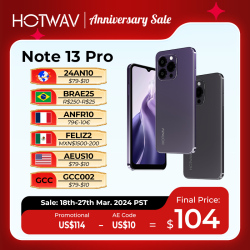 Смартфон HOTWAV Note 13 Pro на Android 13, восемь ядер, экран 6,6 дюйма, 16 ГБ + 256 ГБ