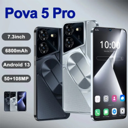 Оригинальный смартфон 5G Pova 5 Pro, экран 6800 дюйма HD, 16 ГБ + 1 ТБ, мАч, 50 Мп + Мп, Android 13, Celulare, две Sim-карты, разблокирован