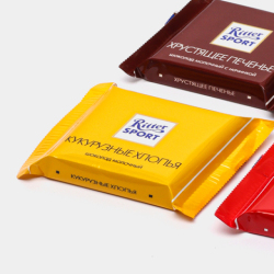 Набор мини-шоколада Ritter Sport "Яркая коллекция 7 вкусов", 84 штуки по 16,7 г, 1.4 кг