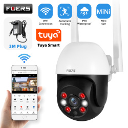 Fuers 1080P 3MP IP-камера Tuya умная наружная домашняя безопасность с автоматическим отслеживанием AI камера обнаружения человека WIFI камера видеонаблюдения